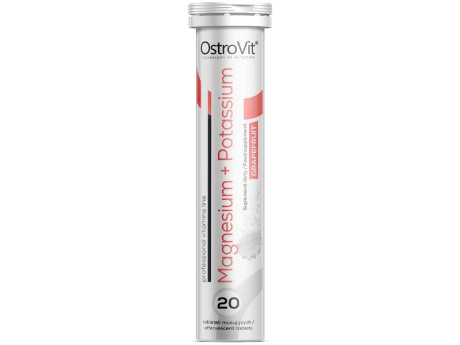Шипучі таблетки Magnesium+Potassium OstroVit (20 таблеток)