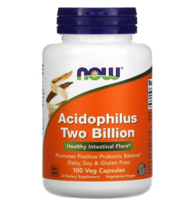 Acidophilus Two Billion NOW Foods (100 вег капсул)