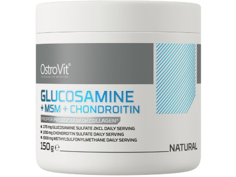 Glucosamine+MSM+Chondroitin Powder OstroVit (150 грамів)