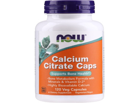 Calcium Citrate Caps NOW Foods (120 вег капсул)