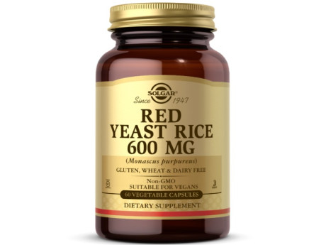 Red Yeast Rice 600мг Solgar (120 вег капсул)