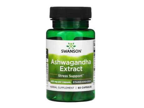 Ashwagandha Extract Standardized 450мг Swanson (60 капсул)