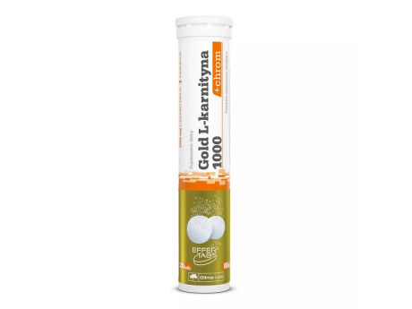 Gold L-Carnitine 1000 + chrome Effervescent Olimp (20 таблеток)