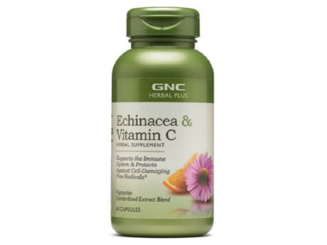 Echinacea + vitamin C GNC (60 капсул)