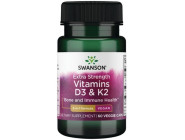 Vitamins D3 & K2 - 5000 IU & 100мкг Swanson (60 вег капсул)