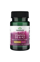 Vitamins D3 & K2 - 5000 IU & 100мкг Swanson (60 вег капсул)