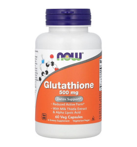 GLUTATHIONE 500мг Now Foods (60 вег капсул)