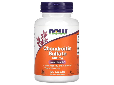CHONDROITIN SULFATE 600мг NOW Foods (120 капсул)