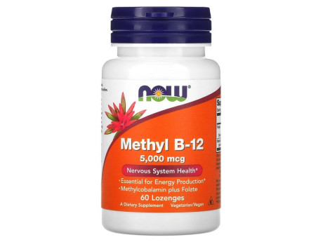 METHYL B-12 5000мкг Now Foods (60 таблеток)