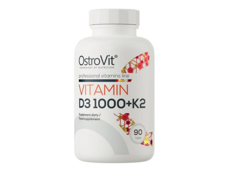 Vitamin D3 1000 + K2 OstroVit (90 таблеток)