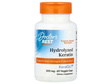 Hydrolyzed Keratin 500мг Doctor's Best (60 вег капсул)