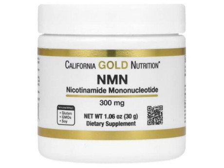 NMN Powder 300мг California Gold Nutrition (30 грамм)