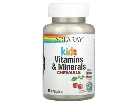 Kids Vitamins & Minerals Solaray (60 таблеток)