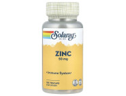 Zinc 50мг Solaray (100 вег капсул)