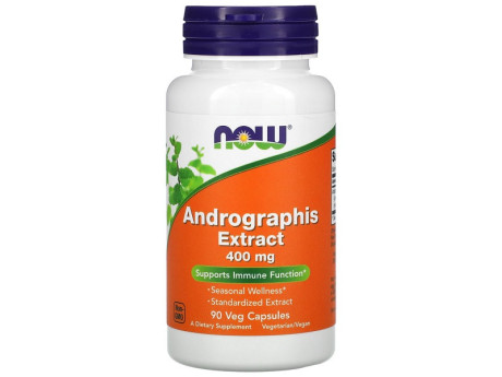 Andrographis Extract 400мг Now Foods (90 вег капсул)