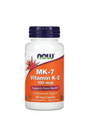 MK-7 Vitamin K-2 100мкг NOW foods (120 вег капсул)
