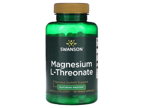 Magnesium L-Threonate Magtein Swanson (90 вег капсул)