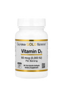 Vitamin D3 2000 IU California Gold Nutrition (90 капсул)