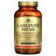 L-Arginine 500мг Solgar (250 вег капсул)