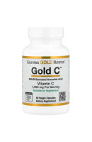 Gold Vitamin C 1000мг California Gold Nutrition (60 вег капсул)