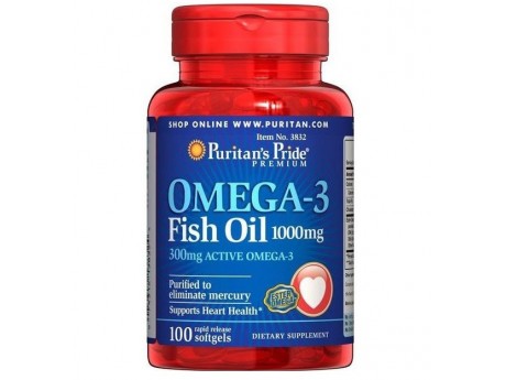 Omega-3 Fish Oil 1000 мг (100 капсул)