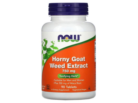 HORNY GOAT WEED 750мг Now Foods (90 таблеток)