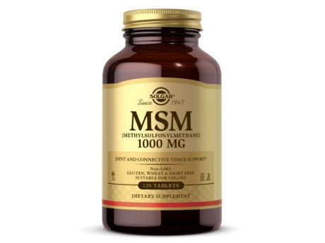 MSM 1000мг Solgar (120 таблеток)