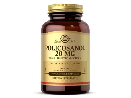 POLICOSANOL 20мг Solgar (100 вег капсул)