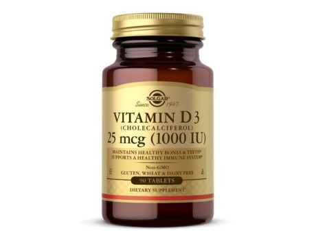Vitamin D3 1000 IU Solgar (90 таблеток)
