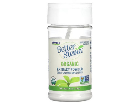 Better Stevia Extract Powder Now Foods (28 грамів)