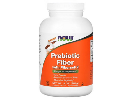Prebiotic Fiber with Fibersol-2 Powder Now Foods (340 грамм)