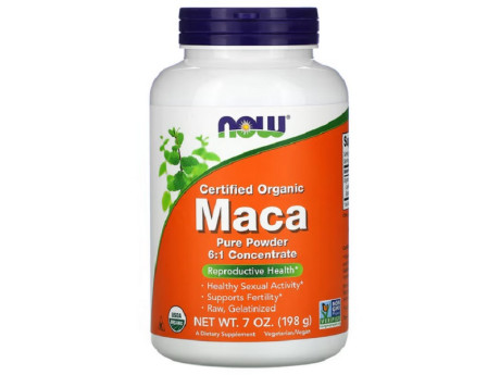 Maca Pure Powder 6:1 Concentrate Now Foods (198 грамів)