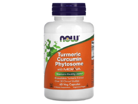 Turmeric Curcumin Phytosome 500мг Now Foods (60 вег капсул)