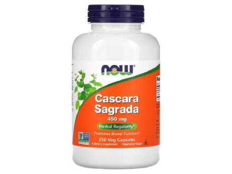 Cascara Sagrada 450мг NOW (250 вег капсул)