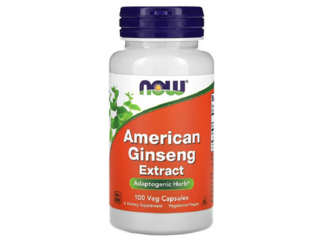 American Ginseng 500мг Now Foods (100 вег капсул)