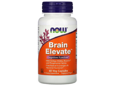 Brain Elevate Now Foods (60 вег капсул)
