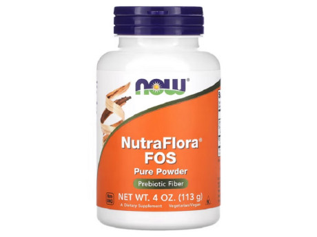 NutraFlora FOS Powder Now Foods (113 грамів)