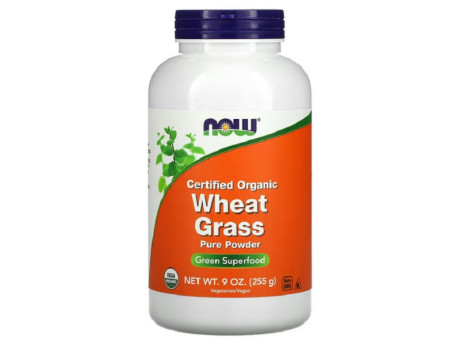Wheat Grass Powder Organic Now Foods (255 грамів)