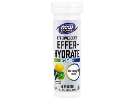 Effer-Hydrate Effervescent Now Foods (10 таблеток)