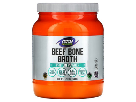 Beef Bone Broth Powder Now Foods (544 грамм)