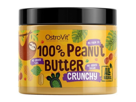 100% Peanut Butter crunchy Ostrovit (500 грамм)