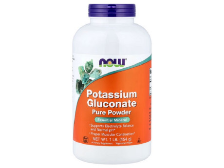 Potassium Gluconate Pure Powder Now Foods (484 грамм)