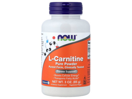 L-Carnitine Pure Powder Now Foods (85 грамм)