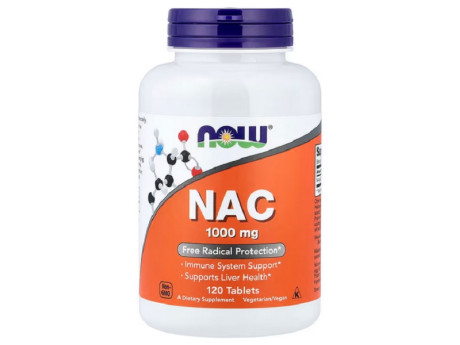N-ACETYL-CYSTEINE 1000мг Now Foods (60 таблеток)