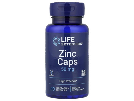 Zinc Caps 50мг Life Extension (90 вег капсул)