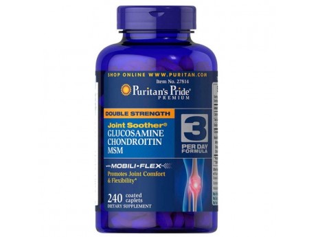 Double Strength Glucosamine, Chondroitin MSM (240 таблеток)