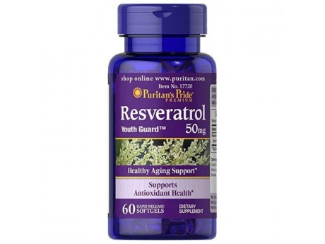Resveratrol 50 мг Puritan's Pride (60 кап)
