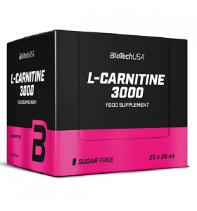 L-Carnitine 3000 BioTech USA (20 шт по 25 мл)