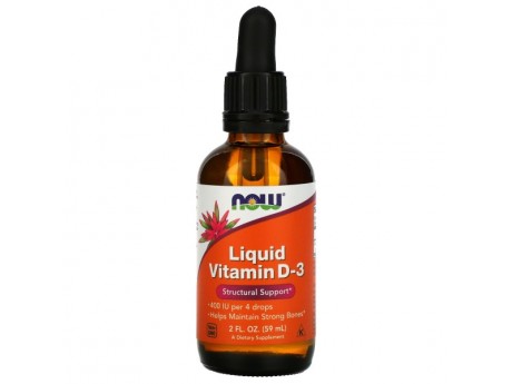 Жидкий Vitamin D3 400 Now Foods (60 мл)