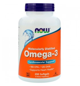 Omega-3 1000 mg Now Foods (200 капсул)